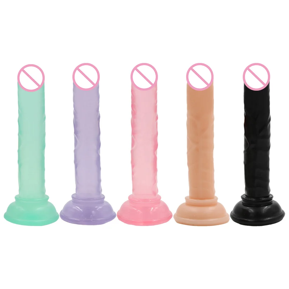 Flexible Small Dildo Realistic Penis with Suction Cup Anal Dick Cock Erotic Sexy Goods Sex Toys for for Women Man Adults Sexshop