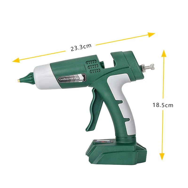For Makita/Dewalt/Milwaukee/Bosch 18V Li-ion Battery Cordless Hot Melt Glue Gun with 11mm Glue Sticks Digital Display Gun hot melt glue gun,hot glue gun,cordless glue gun