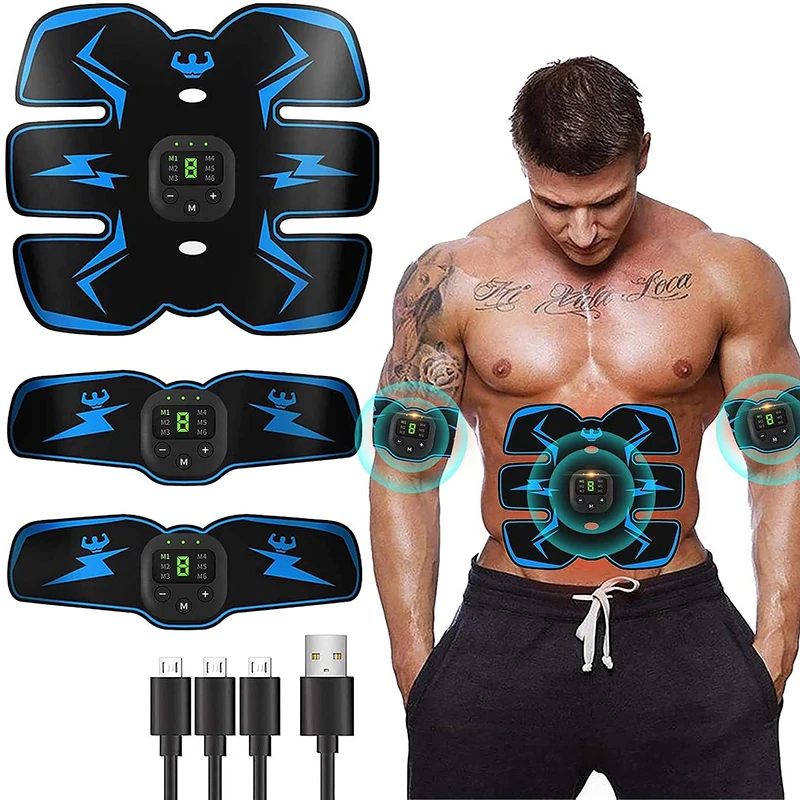 Cheap EMS Wireless Muscle Stimulator Trainer Smart Fitness Abdominal  Training Electric Weight Loss Stickers Body Slimming Massager