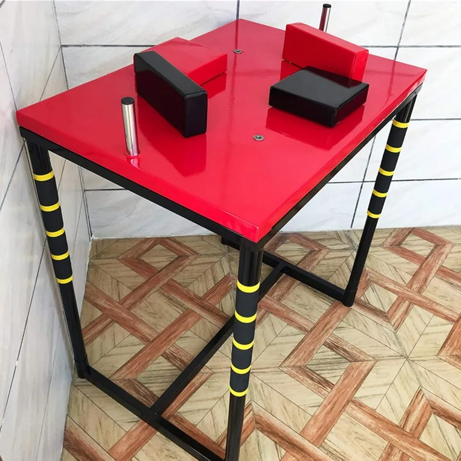 Arm Wrestling Table, Professional Armwrestling Tournaments Battle Table Fitness Equipment for Family Office Gym Club,Red