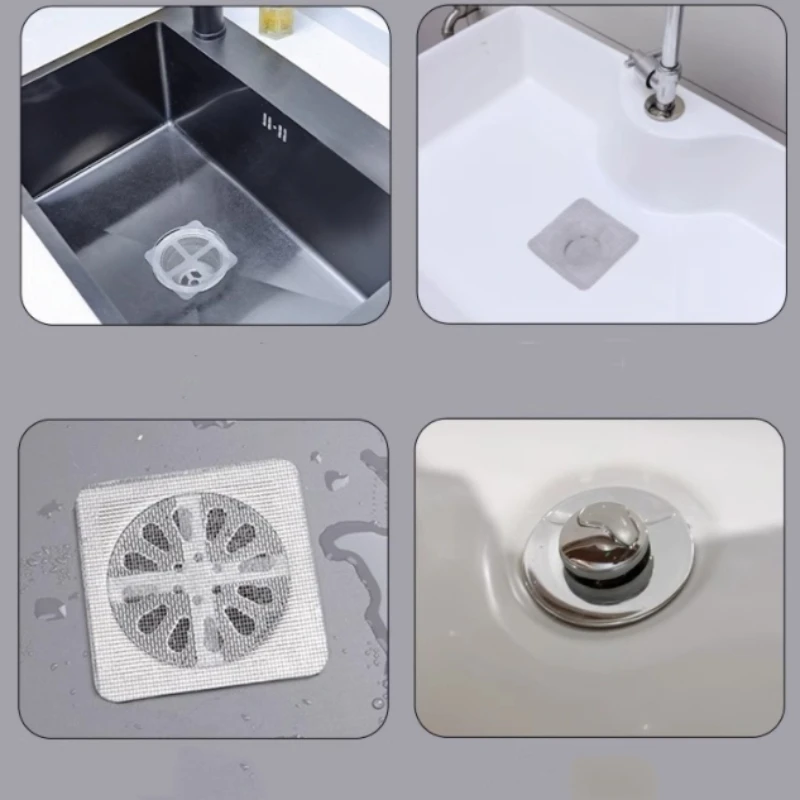 Disposable Hair Catchers for Shower Mesh Shower Drain Covers 30/20/10PCS-Floor Sink Strainer Filter Mesh Stickers Bathroom shower drain floor drain filter shower sink strainer sink drain strainer floor drain strainer basin drain cover