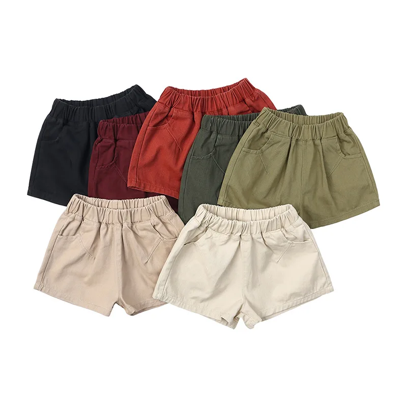 

Basic Children's Shorts 2023 Summer New Korean Boys and Girls Shorts Seven-color Candy-colored Shorts Casual Kids Pants Trendy