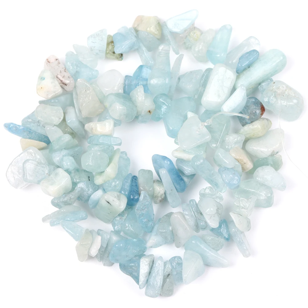 Natural Stone Irregular Gravel Beads for Jewelry Making - Freeform Beads for DIY Necklaces & Bracelets, 15'' Strand