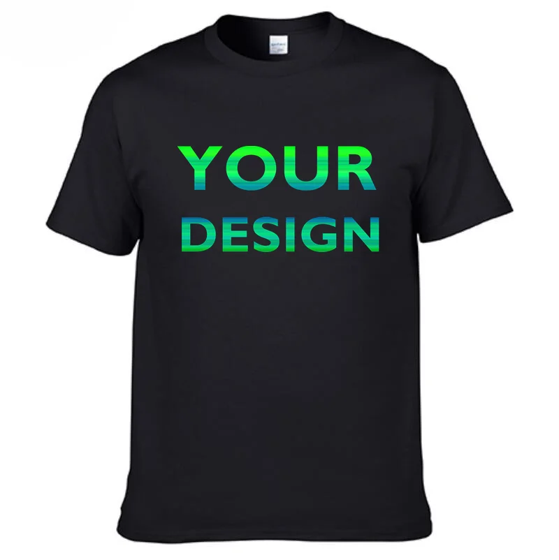 Custom Personalized Logo and Text Short-Sleeved T-Shirts