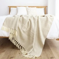 Nordic Throw Striped Blanket Geometric Jacquard Knitted Blanket Bed Bedspread Tapestry Drop shipSofa Decoration Blanket Plaid 5