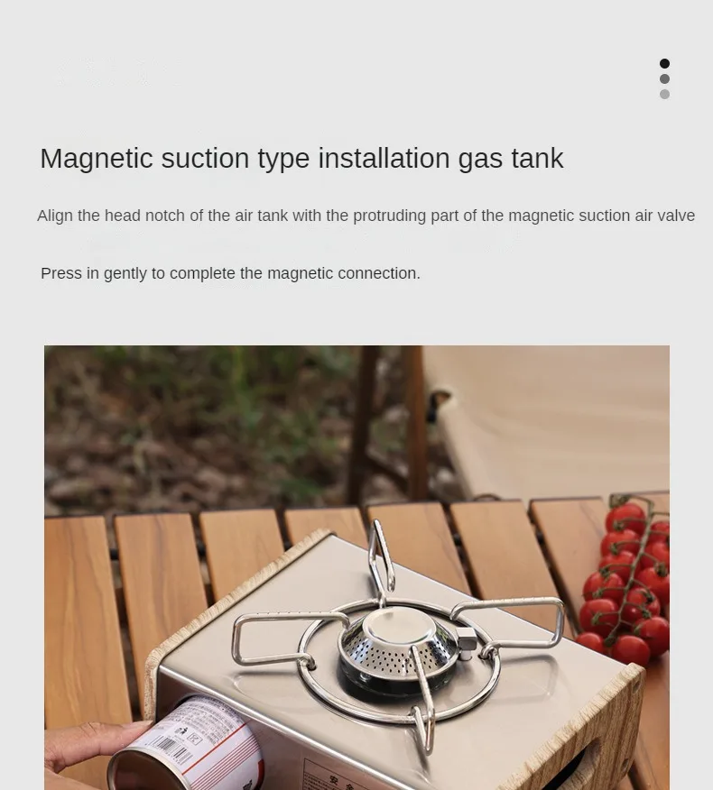 Description Picture 6 of itemOutdoor Mini Cassette Stove Camping Portable Gas Stove Stainless Steel Cassette Furnace Gases Burner Camping Accessories