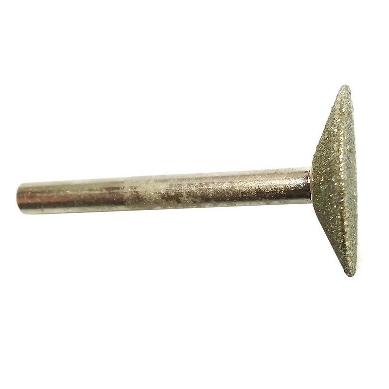 3mm Shank Diamond Mounted Point Grinding Head Stone Jade Carving Polishing Engraving Tools For Dremel Accesories Abrasive Tools