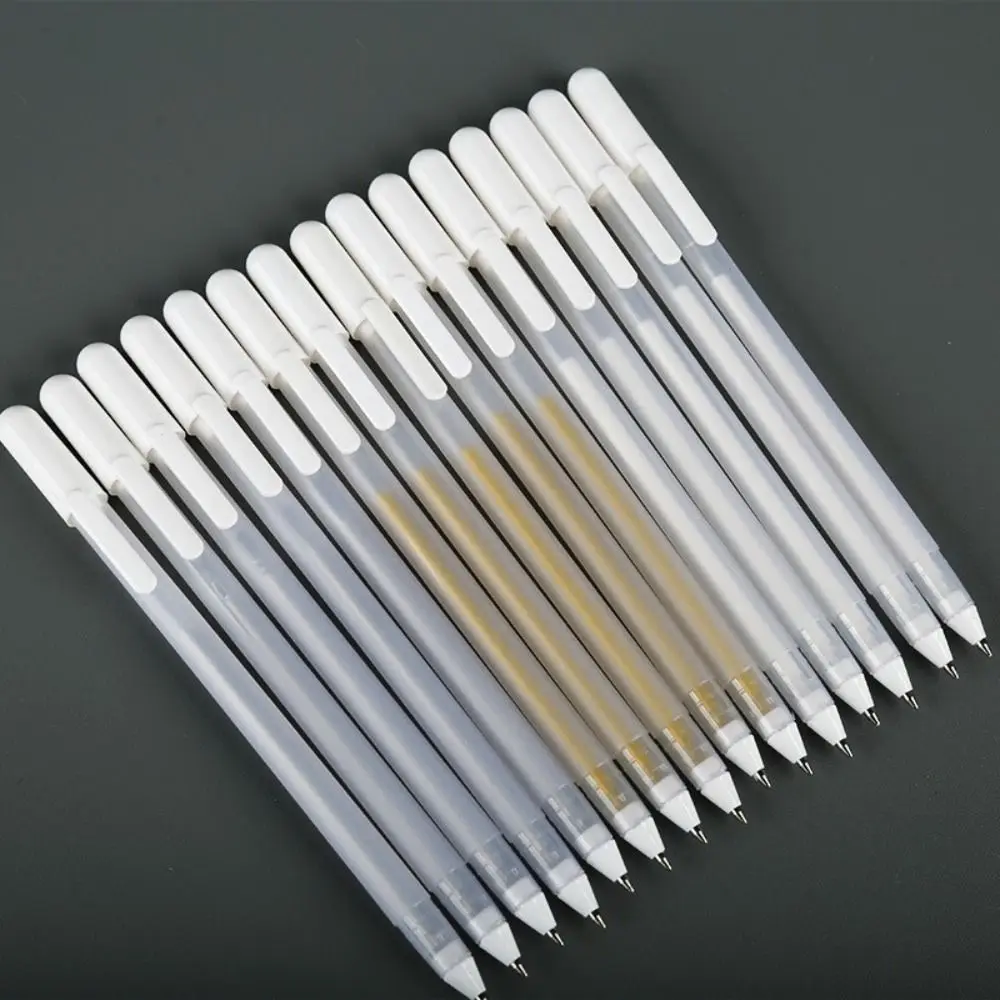 새로운 0.7mm 닙 형광펜 젤 펜 불투명 화이트/골드/실버 잉크 메탈릭 펜 방수 페인트 마커 스케칭