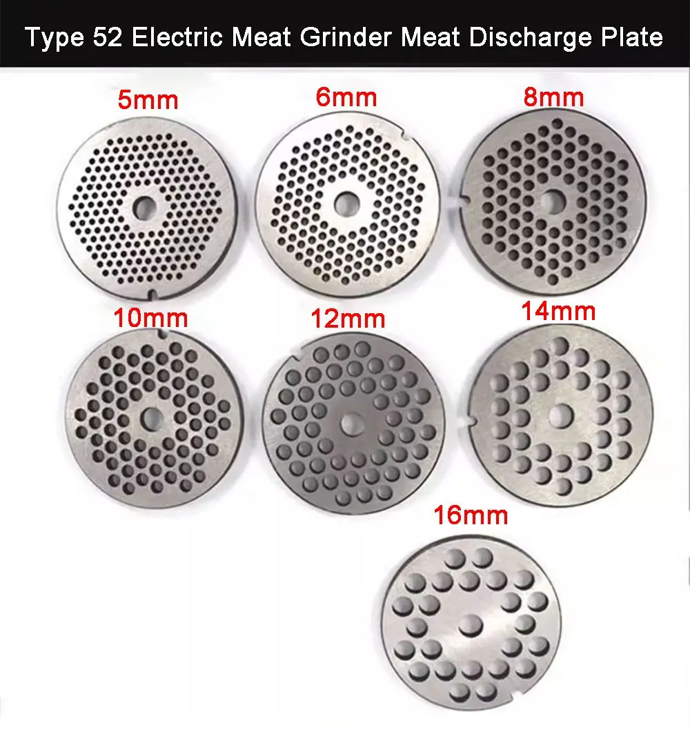 #32Type Replaceable Meat Grinder Plate Hole 3-20mm Meat Mincer Plate Perforated Strainer Manganese Steel Chopper Disc