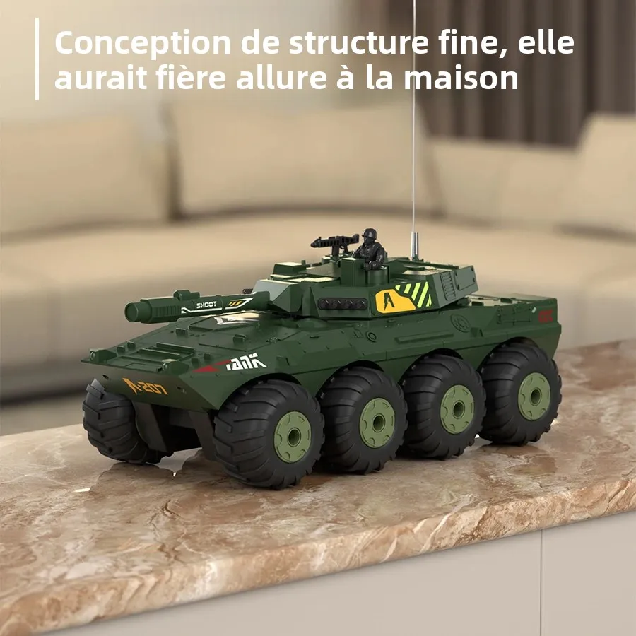 Robot Tank RC 1802 Version Bleue/Mise à Jour Verte - Jouet Télécommandé