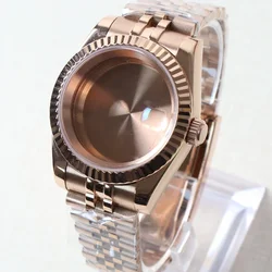 Stainless Steel Watch Case with Jubilee Bracelet for 36MM (C2 Rose with date)