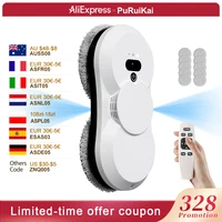 PuRuiKai Window Cleaning Robot, 5600Pa Suction,Two-way Automatic Spray 50ml Tank, Multiple Safety Systems,With Brushless motors