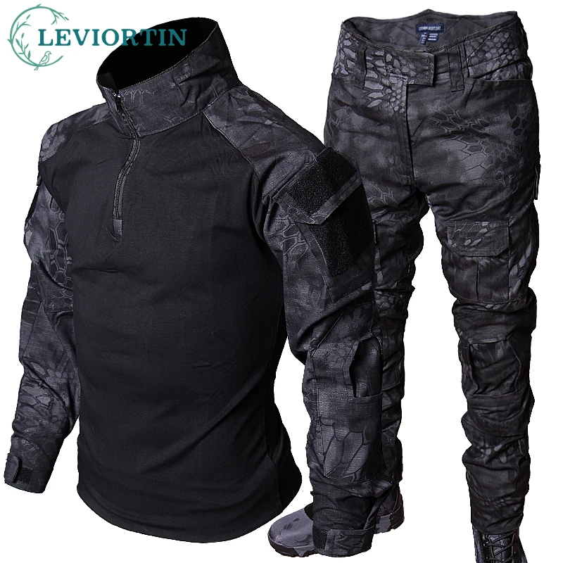 New Men's Frog Suit Airsoft Outdoor Clothes Paintball SWAT Assault Uniform Shirts and Pants for Men 3