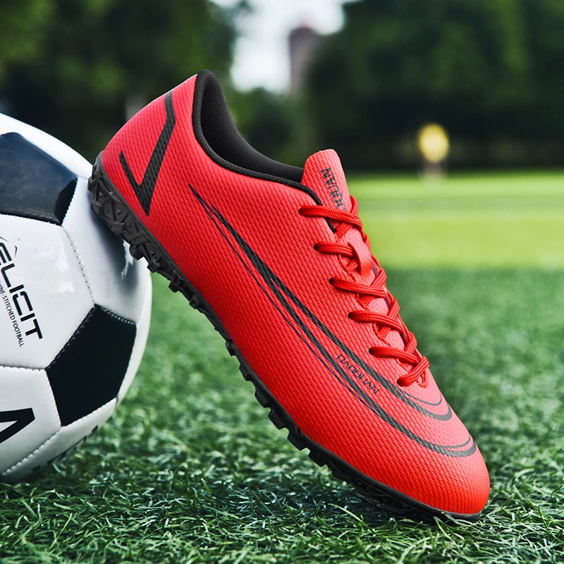Soccer Shoes Football Boots Outdoor TF FG Outsole Unisex Breathable Non-Slip Low Ankle Futsal