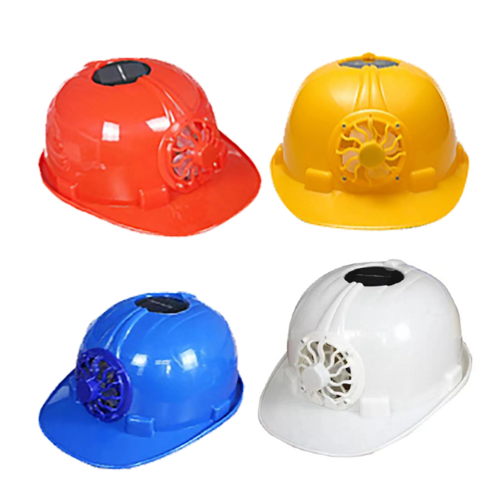 Safety Helmet Cooling Fan Solar Powered