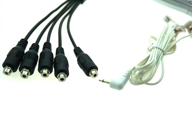 Electro Stimulation for Penis Ring Anal Plug Sex Toys for Couple Sex Products Electric Shock Accessories 5 in 1 Adapter Cable