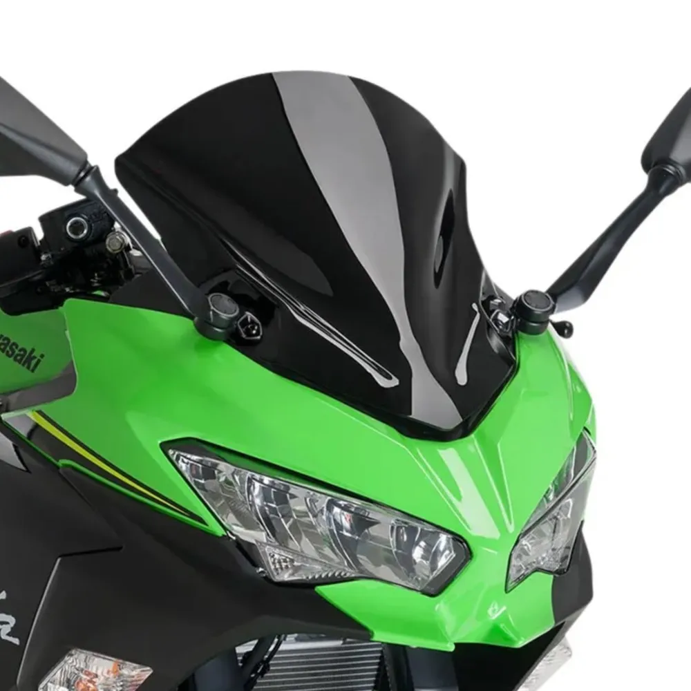 

For Kawasaki Ninja400 Ninja250 Ninja 400 250 EX400 2018 2019 2020 Motorcycle Windshield WindScreen Double Bubble Ninja 250