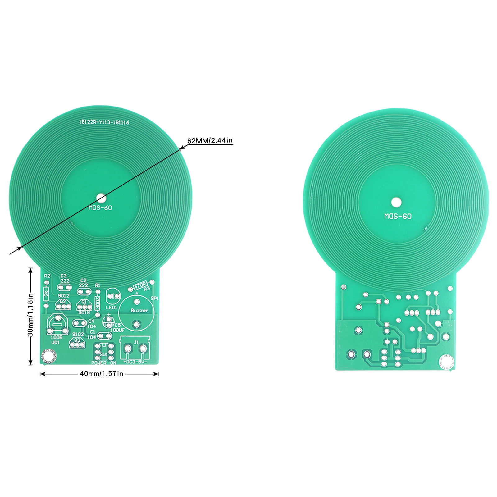 DIY Metal Detector Kit - Non-contact Sensor Board Module