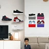 2pcs/6pcs Floating Sneaker Shelves Wall Mounted Shoe Display Stand Transparent Acrylic Shoe Rack For Bedroom Living Room Storage 3