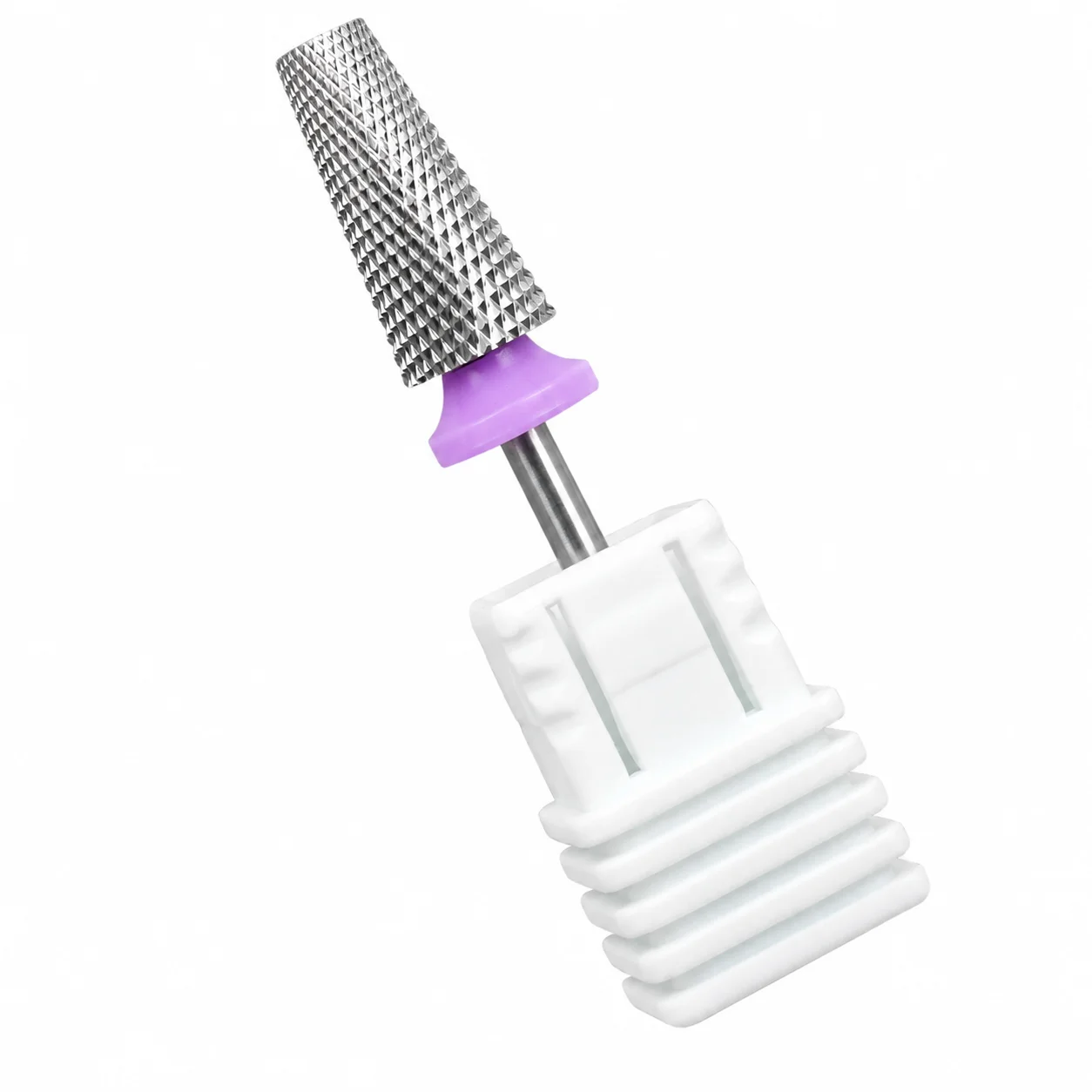 Versatile Nail Art Tool: Metal Cone Drill Bit for Gel and Acrylic Polish Removal