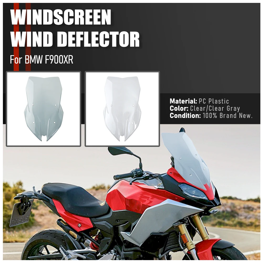 

Ветровое стекло для BMW F900 XR F 900XR F900 XR 2020 2021, аксессуары для мотоциклов, дефлекторы воздушного потока, FlyScreen