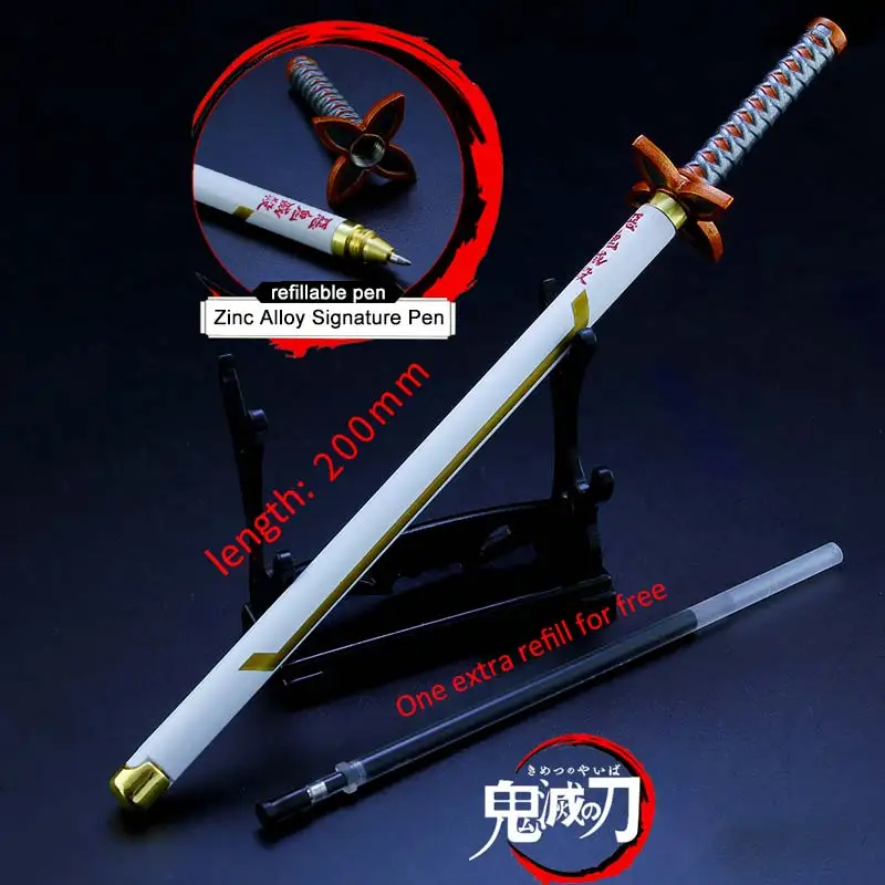 22 センチメートル悪魔特効剣ペン剣金属刀モデル胡蝶しのぶ