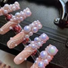 Mix 3D Nail Art Punk Silver Pearl Shape Gothic Design Luxury Charms Manicure Tips Rhinestones Decoration 6