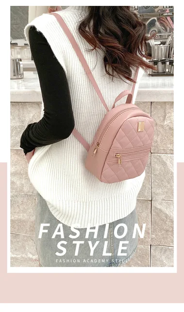 Mini Mochila Mujer Kasgo De Cuero PU - Convertible 3 En 1, Pequeña, Ideal Para Viaje O Diario