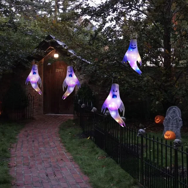 Hanging LED Halloween Ghost 5