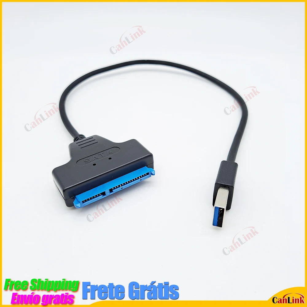 Cavo Usb 3.0 Sata 3 Da 22Cm Adattatore Da Sata A Usb 3.0 Fino A 6Gbps Supporto Hdd Esterno Da 2.5 Pollici Ssd Disco Rigido Cavo Sata 3 A 22 Pin