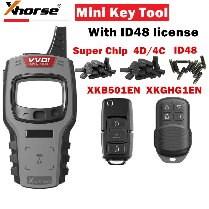 Xhorse vvvdiリモートキープログラマー、id48チップ、4d 4c