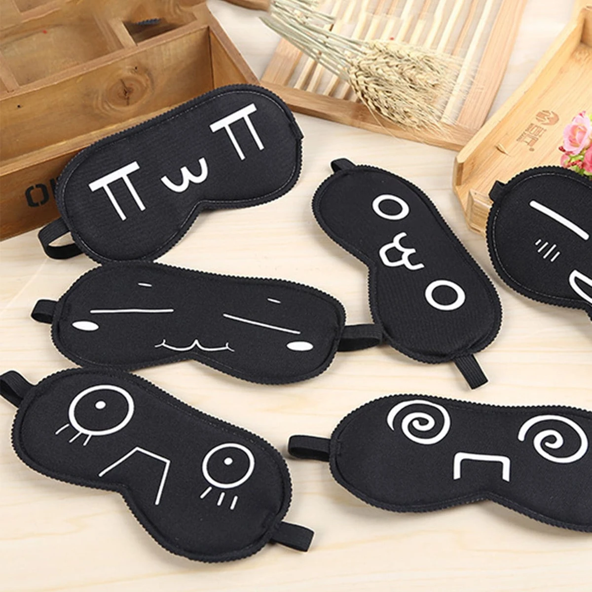 1pc Sleep Mask Cartoon Expression Design