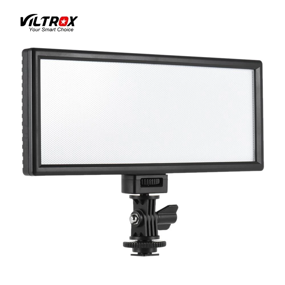 VILTROX® L132T LED videolamp video licht pad On-Camera 3300K-5600k kleurtemperatuur fotolamp voor Canon Nikon Sony DSLR camera's videocamera's (zonder batterij