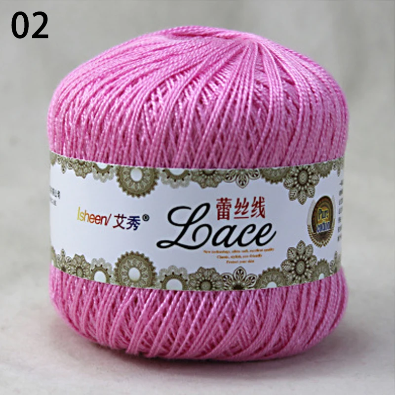 Description Picture 4 of item50g Ultra-fine Lace Wool Yarn Diy Knitting Threads Hand Woven Blanket Cardigan Lace Crochet String Thread Embroidery Cotton Yarn