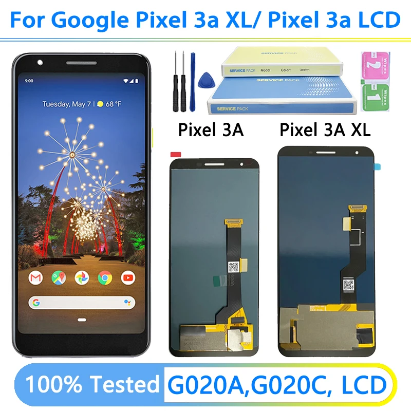 Pantalla LCD OLED de 5,6 pulgadas para Google pixel 3a, G020A, G020E