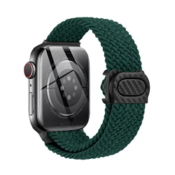 Braided Solo Loop Strap for Smartwatch - Stylish and Durable Bracelet Band (Rainforest)