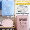 Modern simple imitation linen clothes storage basket large capacity rectangular fabric cotton linen storage basket can be folded 1
