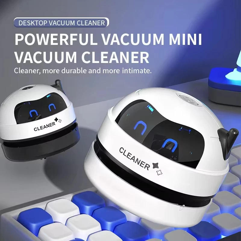 Vacuum cleaner Desktop Mini rechargeable cleaner Rubber shavings keyboard cleaner Portable automatic dust extractor 2