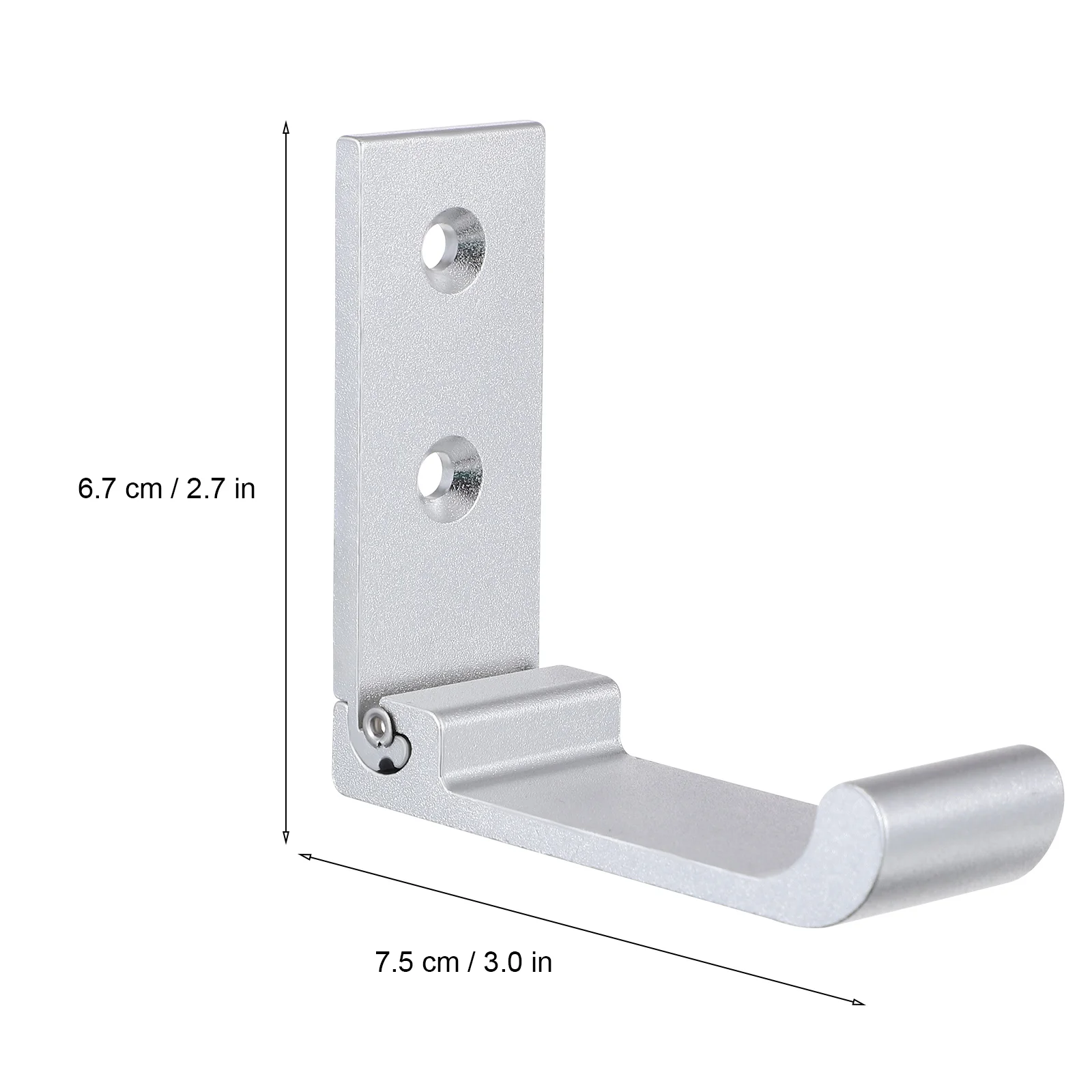 

5 Pcs Folding Hook for Hanging Coat Foldable Hanger Wall Hooks Heavy Duty Aluminum Alloy Mount