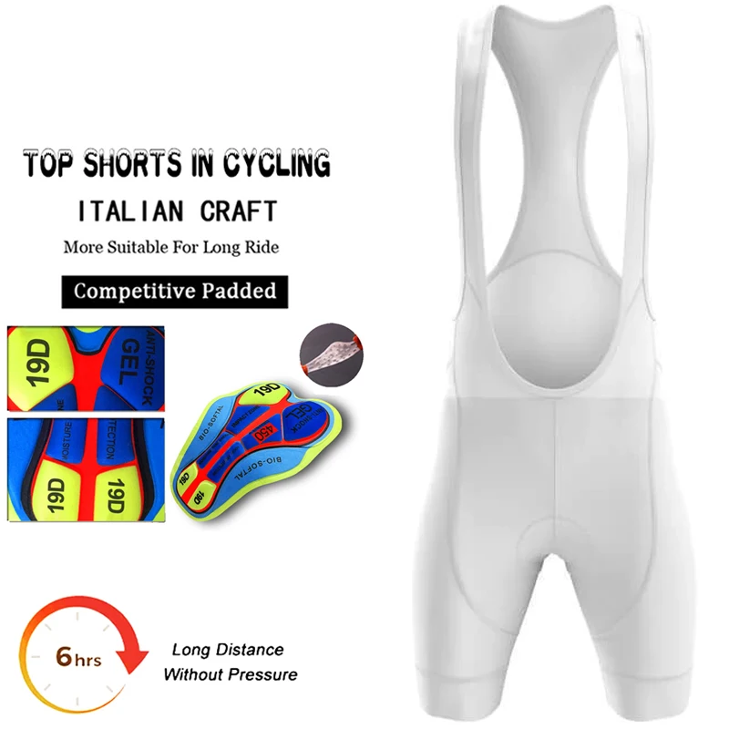 Solid Color Sports Shorts Cycling Bib Men Men's Equipment Summer Pants Man Short Mtb Gel Bike Bretelles Bibs Culotte Triathlon