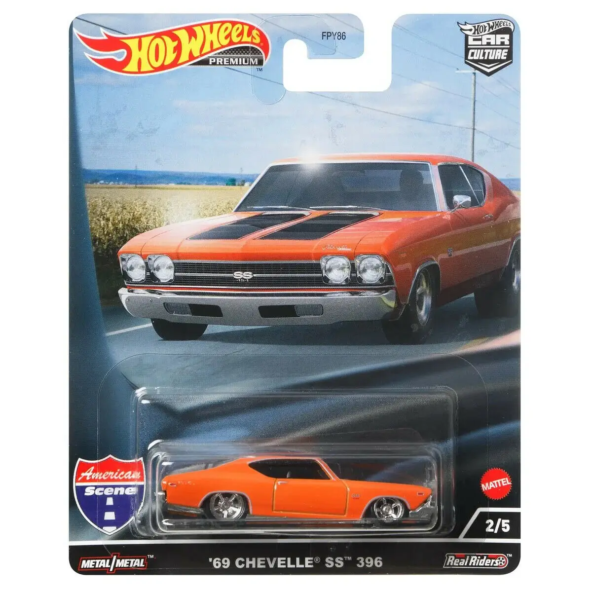 HOT WHEELS 1:64 Car Corvette C8.R 20 Dodge Charger Hellcat Tesla Roadster Ford Bronco R 69 Chevelle SS Culture American Scene - Image 3