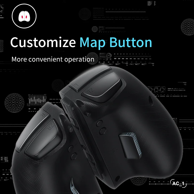 IINE Elite Joypad Wake Up Controller Joypad  Auto Fire Mapping Function Compatible Nintendo Switch/Lite/OLED