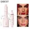 QIBEST Facial Freckle Stamp Pencil,Natural Makeup For Freckles,Dark Spots,Waterproof,Not Easy To Fade Concealer,Feminine Contour