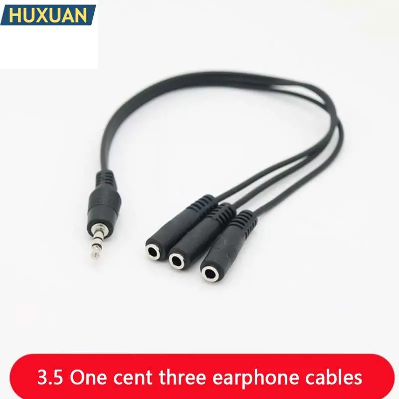 HUXUAN Aux Ƽ  ̾  ø ,   ø ̺, 1 -3 , 3.5mm, 3  Ʈ, 3.5mm