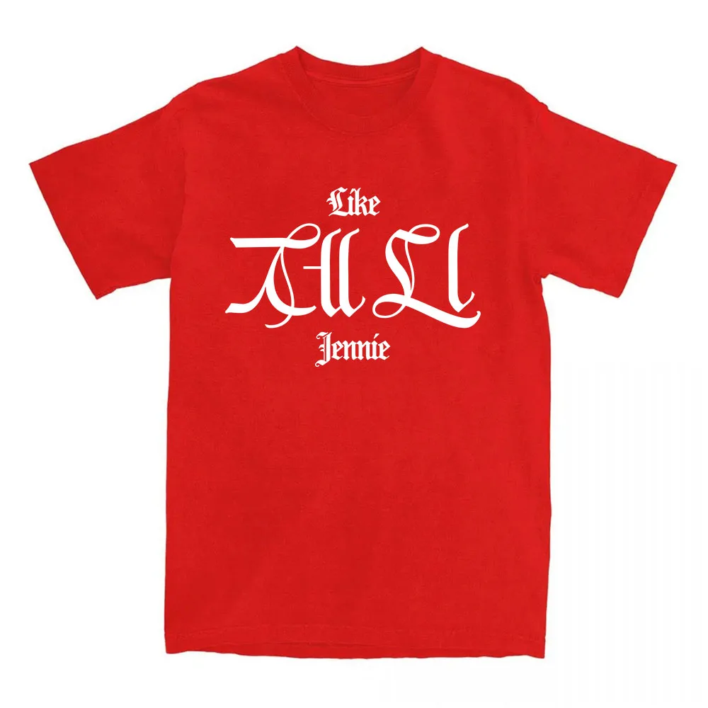 アイドル blackpink Like Jennie Statement Tee Red BLACKPINK Like Jennie Statement Tee blackpink Like Jennie