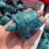 Natural Lapis Lazuli Turtle Tortoise Statue Healing Crystal Gemstone Animal Pocket Stone Figurine 1