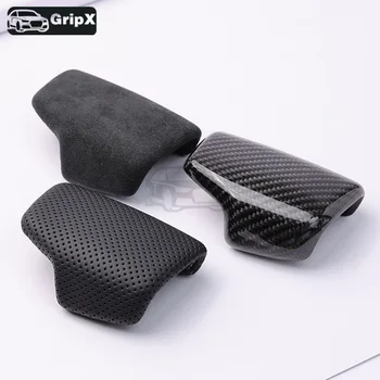Automatic Gear Shift Knob Cover for Audi C8 b9 A6/A7/Q8 - Leather/Aluminum Options ( Automatic Shift Lever Car Accessories 1