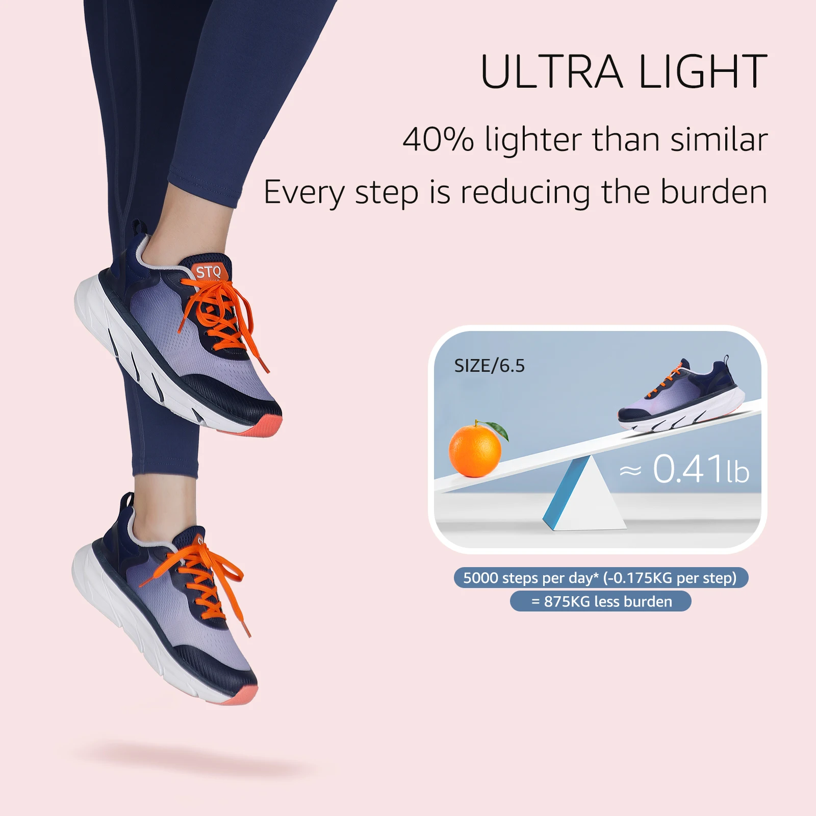 STQ Walking Running Shoes Women - Orthopedic Diabetic Walking Hypersoft  Sneakers