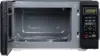 Compact Countertop Microwave Oven 0.7 Cu. Ft. 700-Watt with LED Lighting, Child Lock, Easy Clean Grey Interior, Retro 3