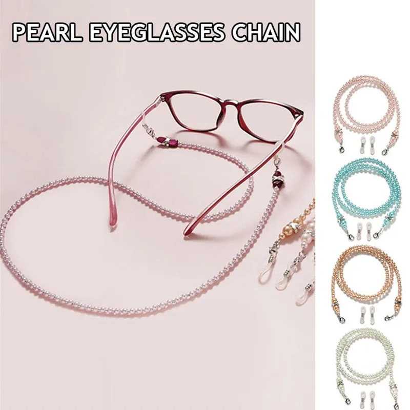 

Fashion Pearl Mask Chains Eyeglasses Chain For Women Retro Metal Sunglasses Lanyards Eyewear Retainer Cord Holder Neck Strap